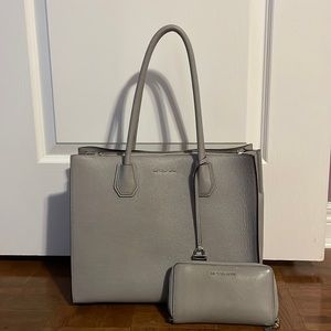 Michael Kors Shoulder Tote and Matching Large Wallet